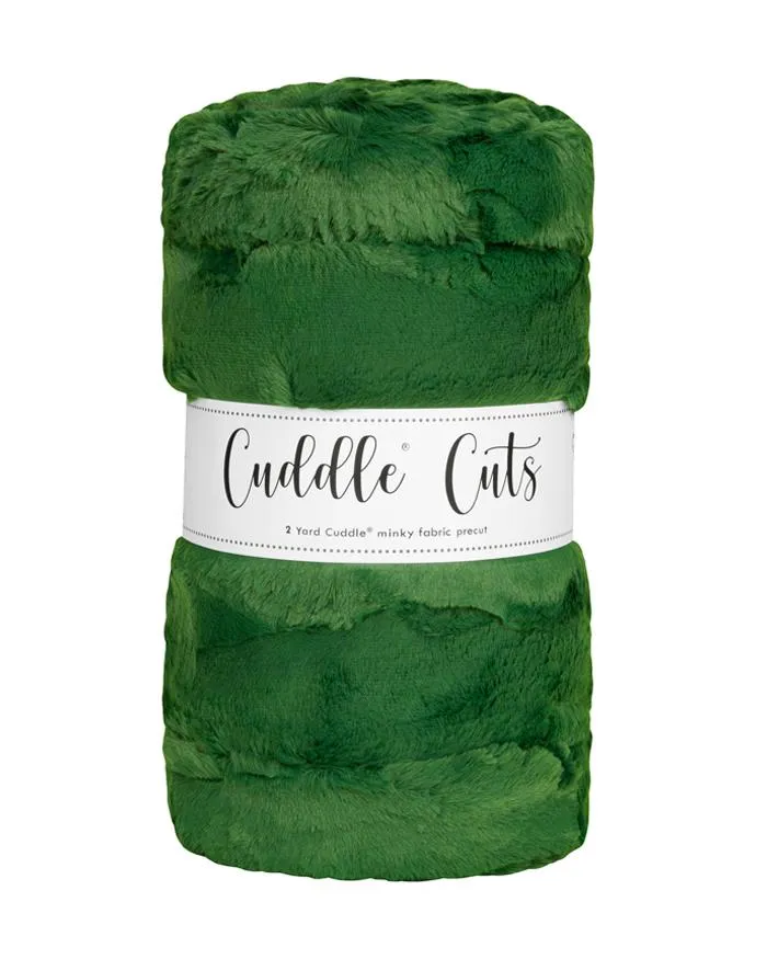 2 Yard Cuddle Cuts Hide - Evergreen