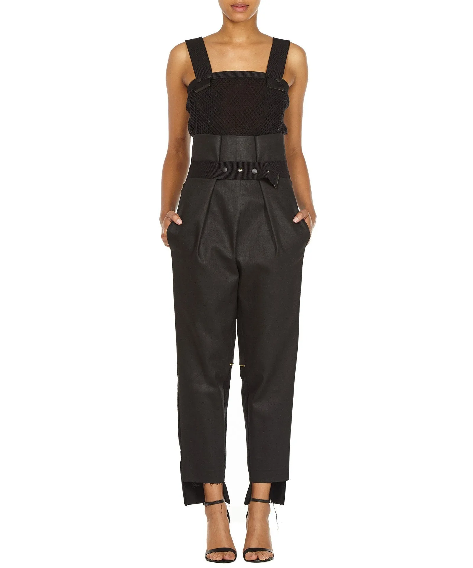 ADJUSTABLE HIGH WAISTED TROUSERS