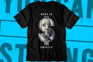 Adult shirt -Unisex Soft cotton premium t-shirt -  Made in America -  hustle - money - dollar - benji - paper chaser - dinero - cheddar