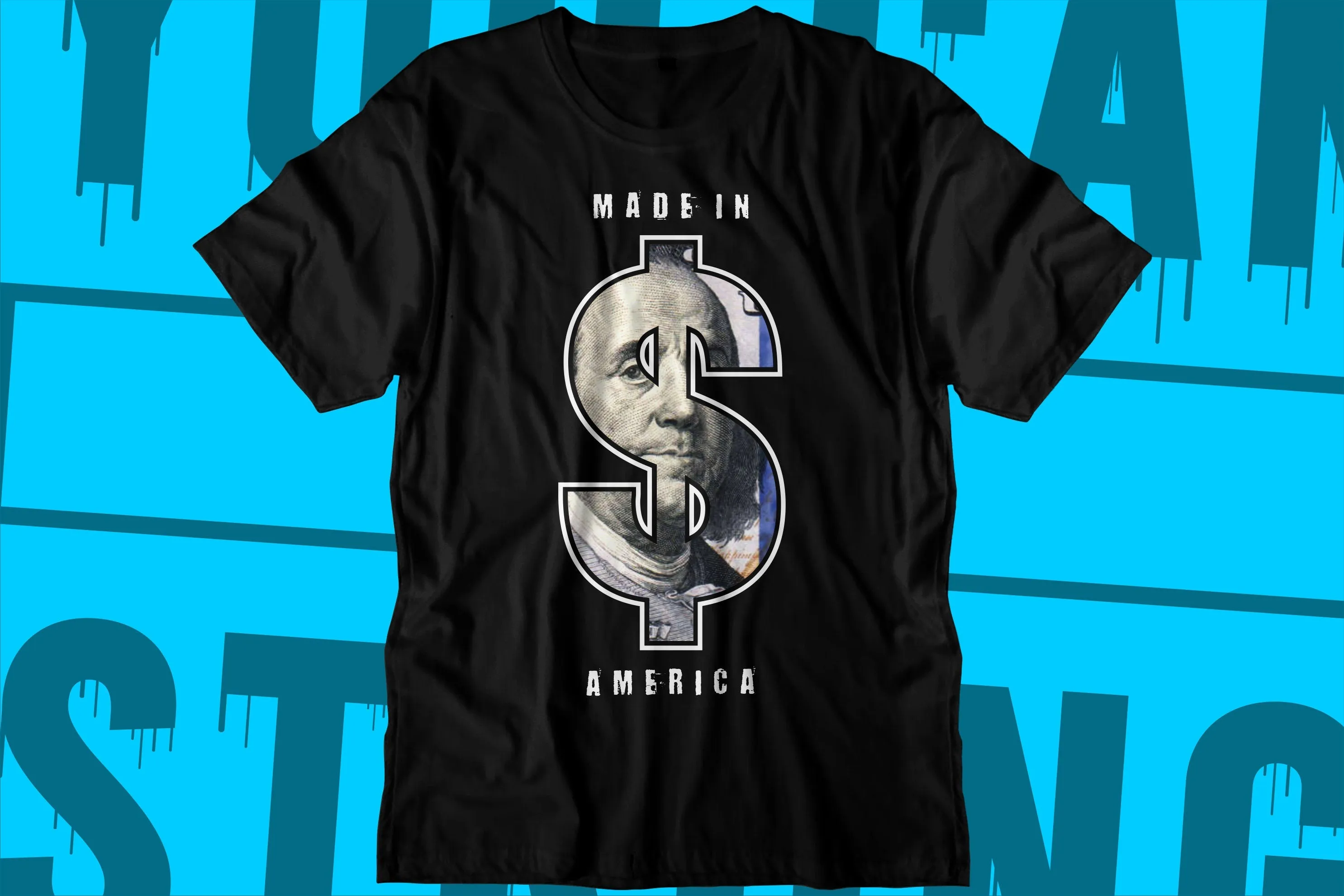 Adult shirt -Unisex Soft cotton premium t-shirt -  Made in America -  hustle - money - dollar - benji - paper chaser - dinero - cheddar