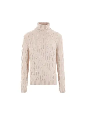 Cable-Knit Wool Sweater