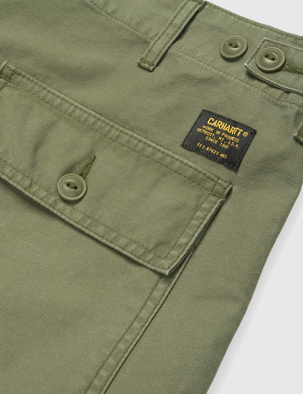 Carhartt Fatigue Pant (Stone Washed) - Dollar Green