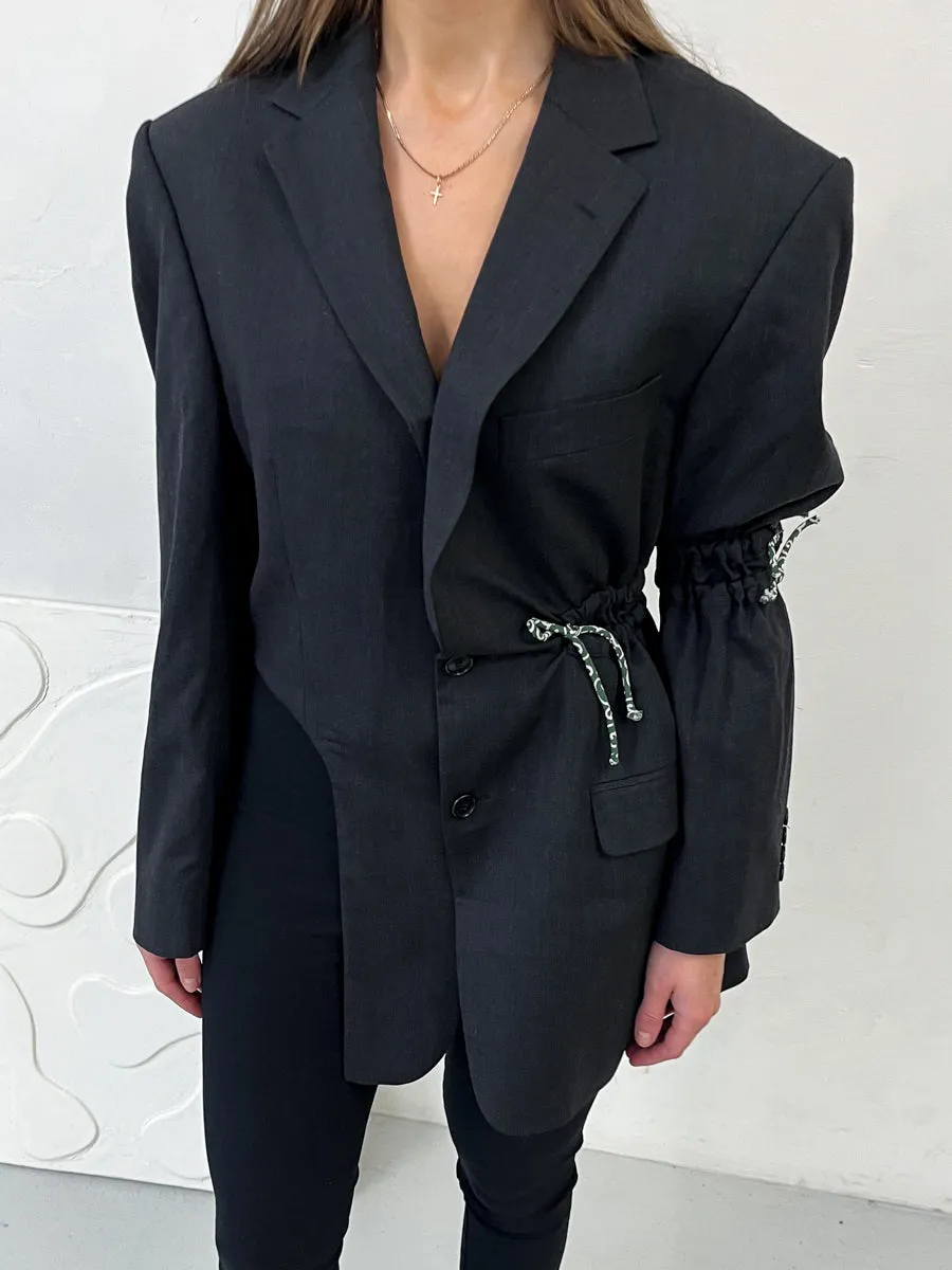 Clora Upcycled Blazer in Black