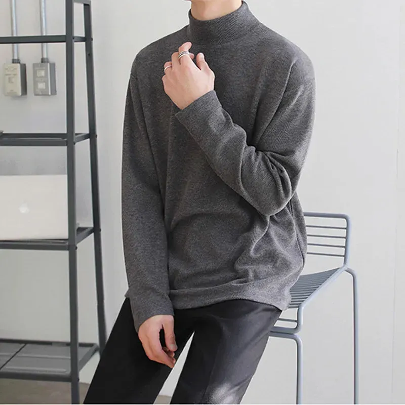 Cozy Men's Plush Turtleneck Sweater