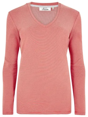 Dubarry Womens Stradbally Womens V-Neck Poppy