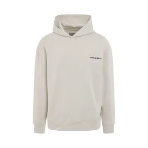 Essential Small Logo Hoodie in Bone