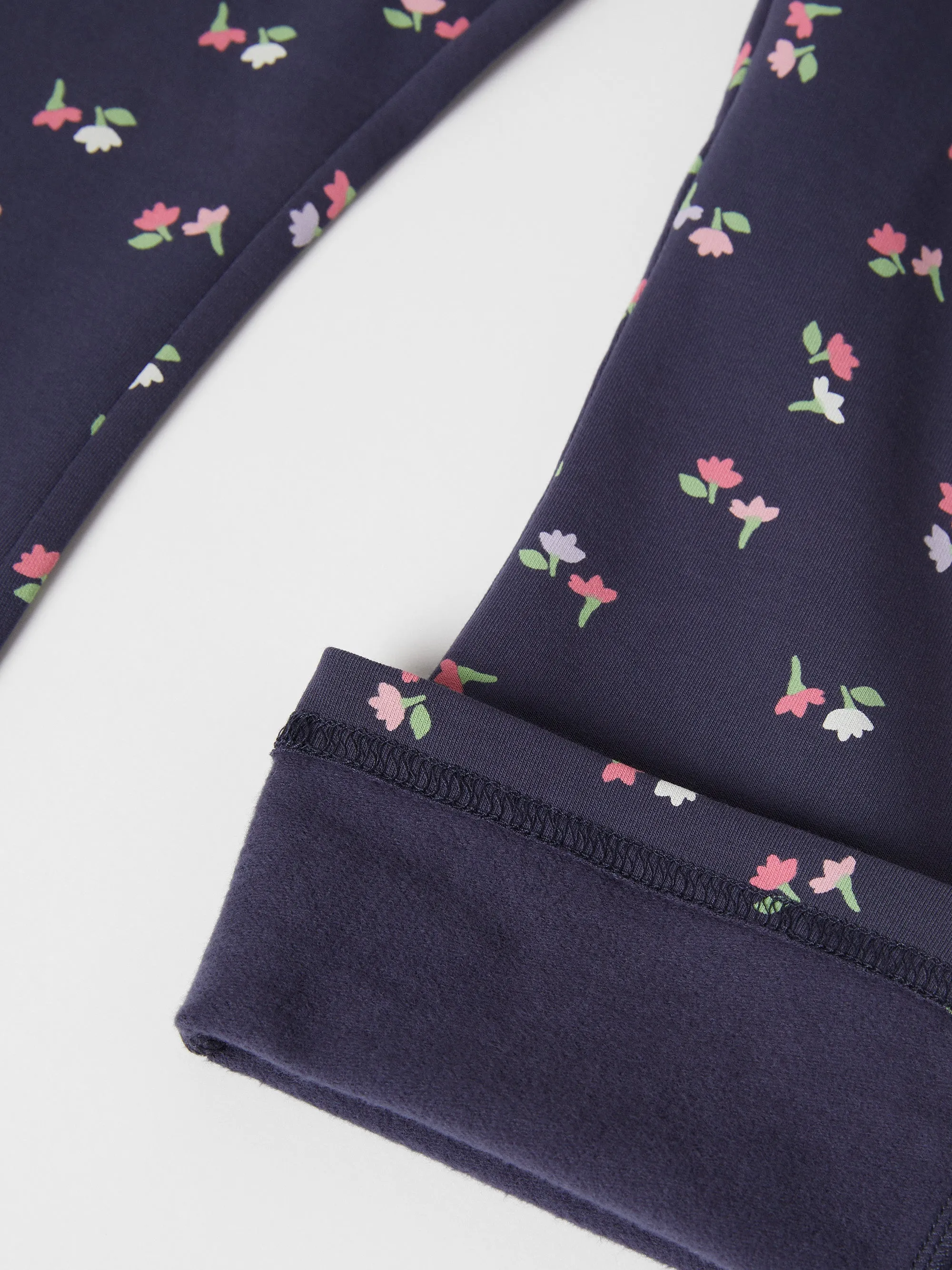 Floral Print Flared Kids Joggers