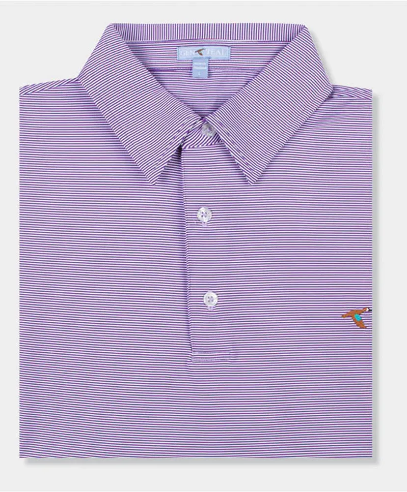 GenTeal - Pinstripe Performance Polo