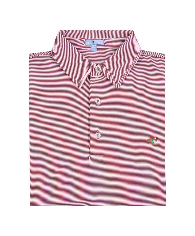 GenTeal - Pinstripe Performance Polo