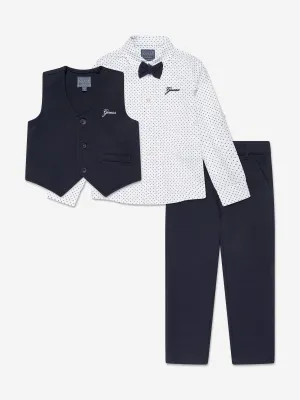 Guess Baby Boys 3 Piece Suit Set in Blue