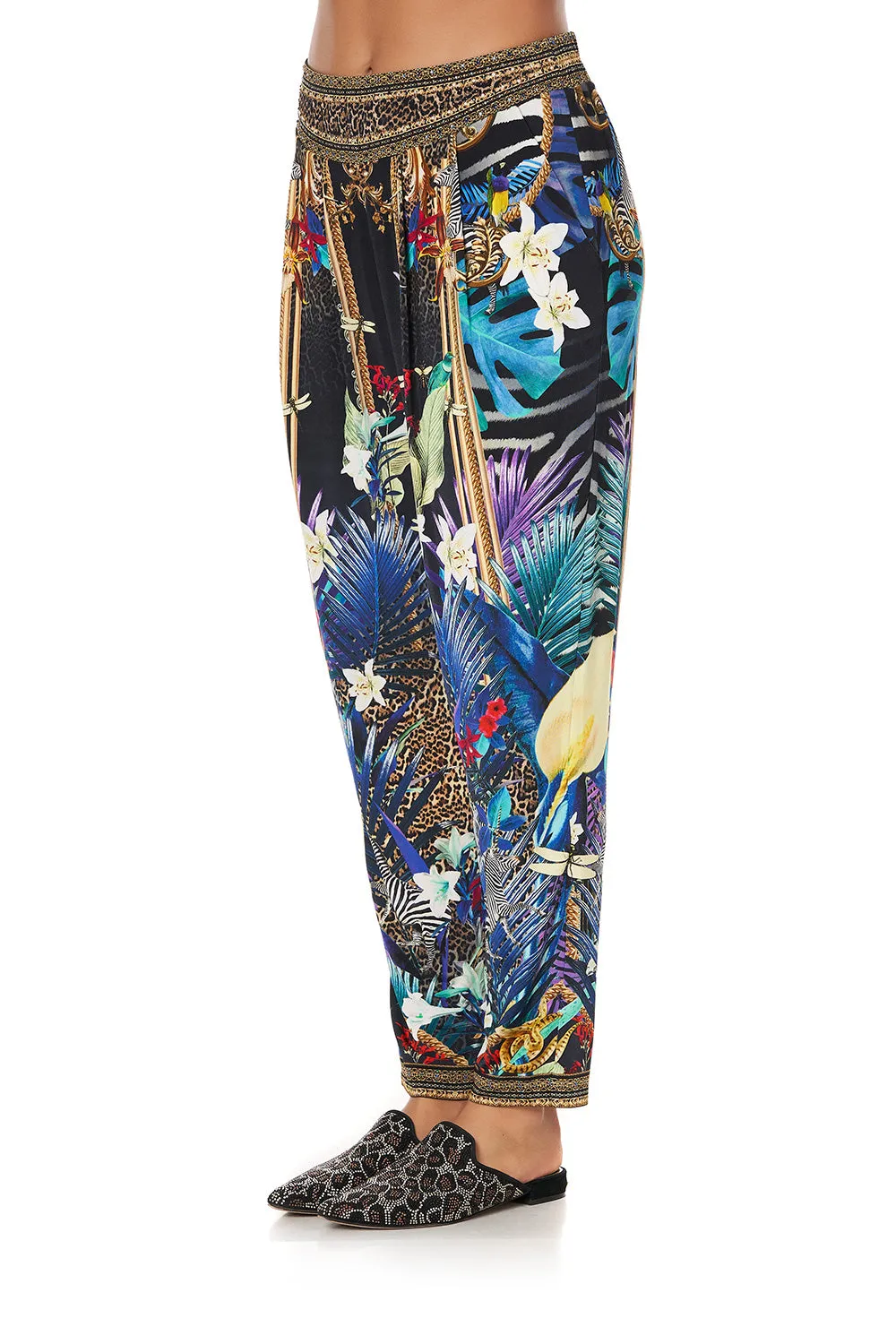 HAREM PANTS WITH FRONT PLEATS RAINBOW ROOM