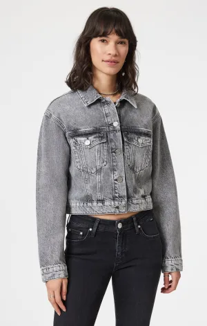 HARMONY DENIM JACKET IN LIGHT SMOKE DENIM