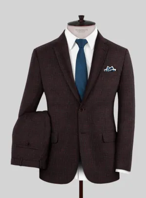 Italian Murano Irgo Checks Wool Linen Silk Suit