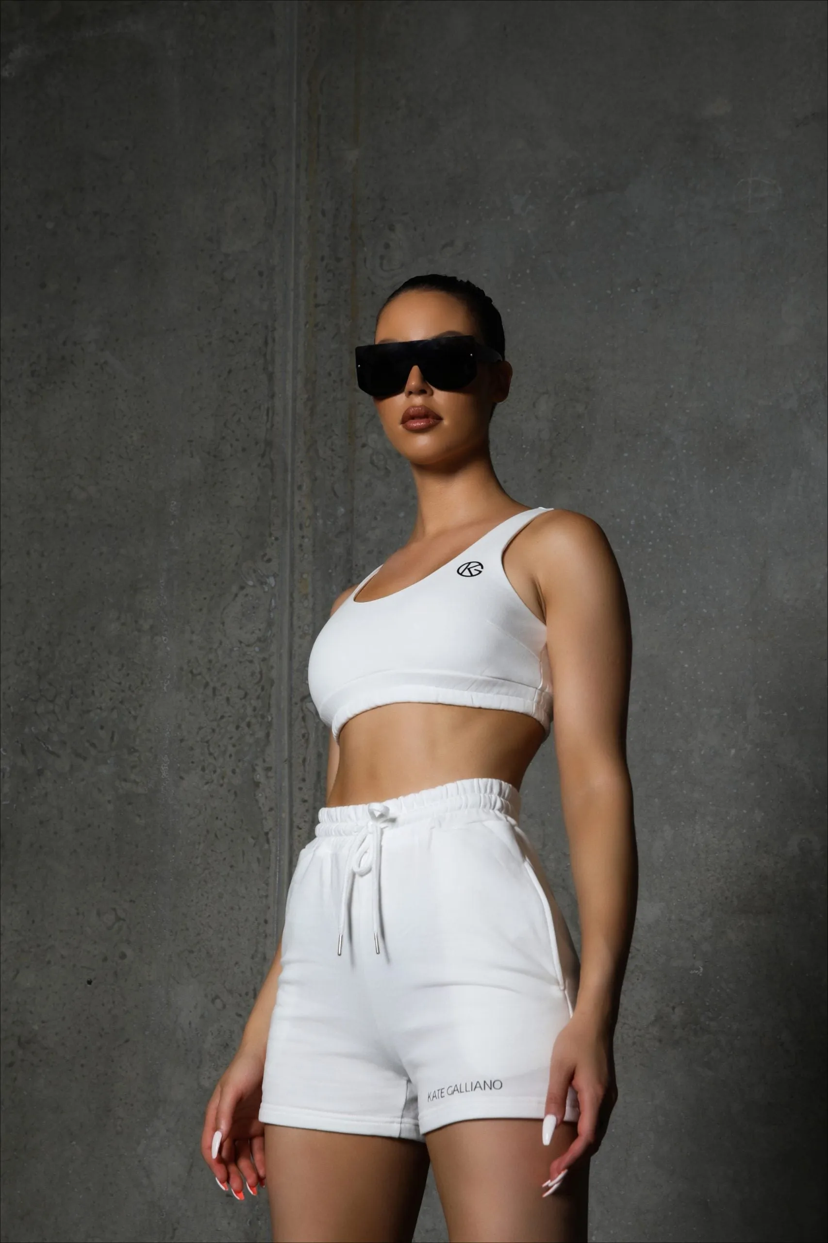 KG Lounge Crop Top - White