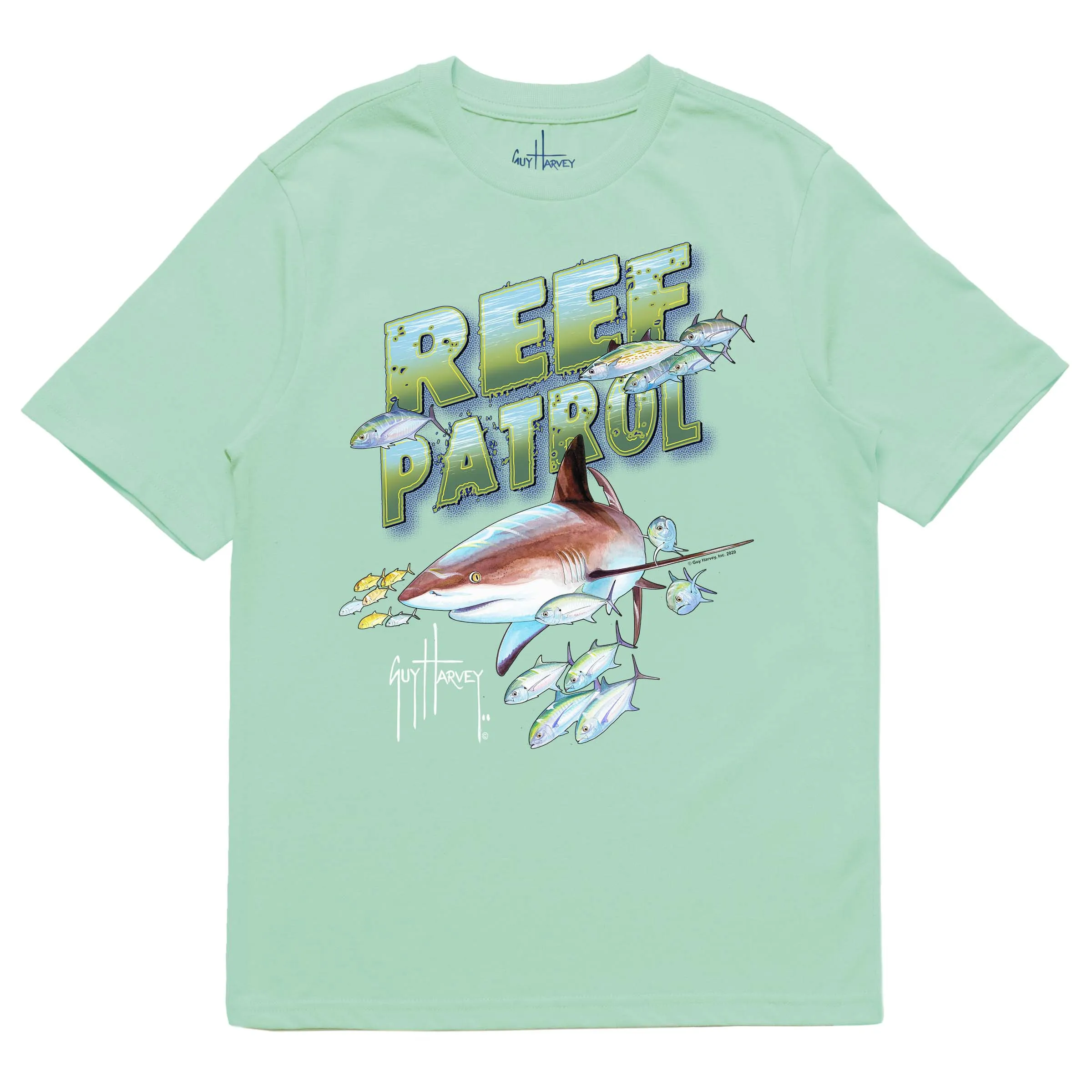 Kids Reef Patrol Short Sleeve Green T-Shirt