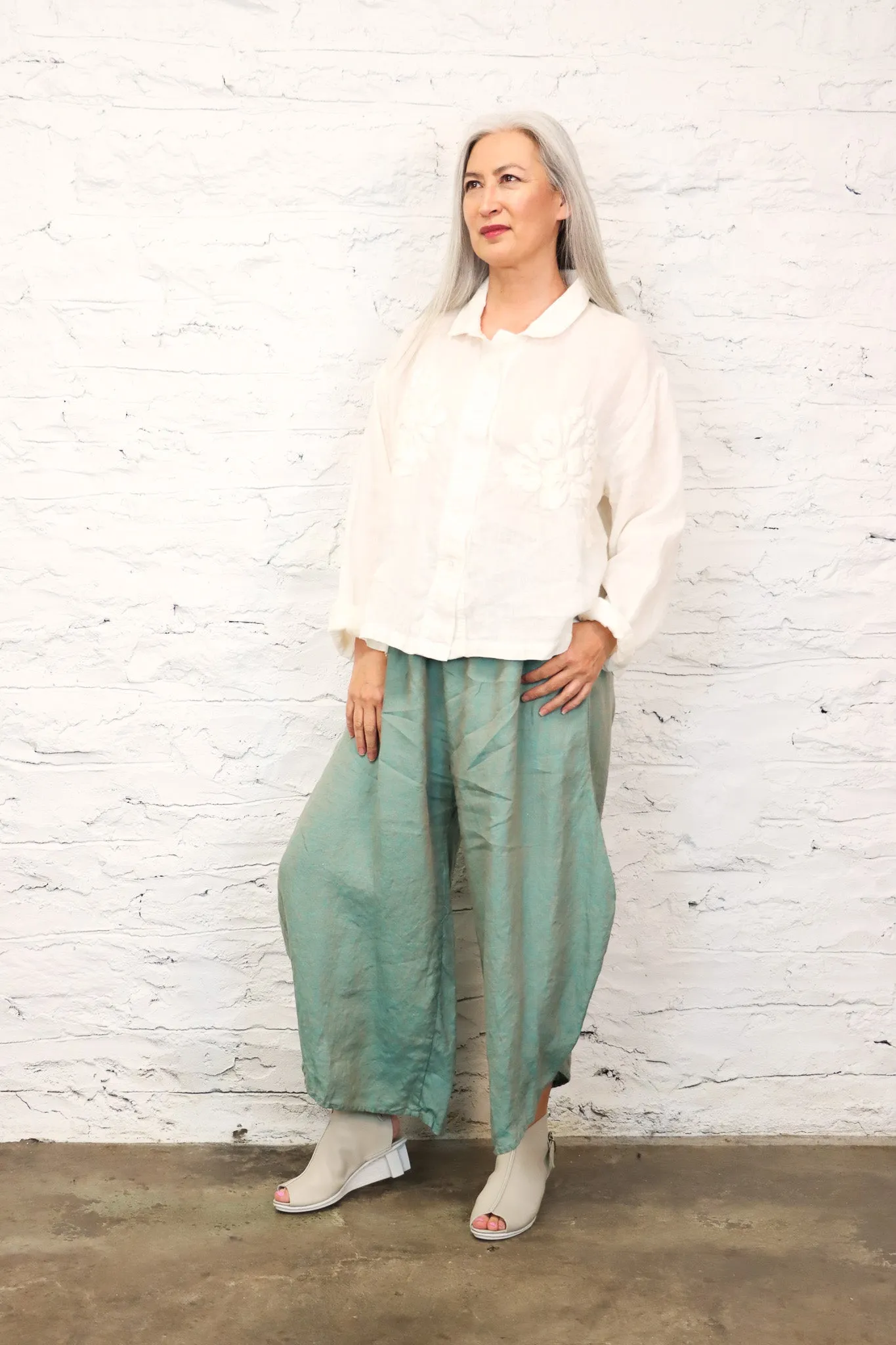 Krista Larson Aegean Basic Linen Pants