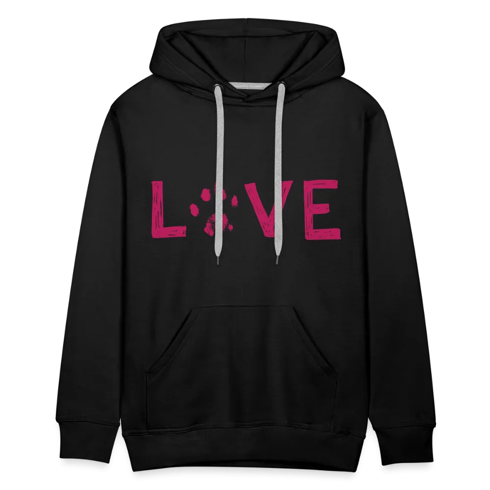 Love Pawprint Classic Premium Hoodie