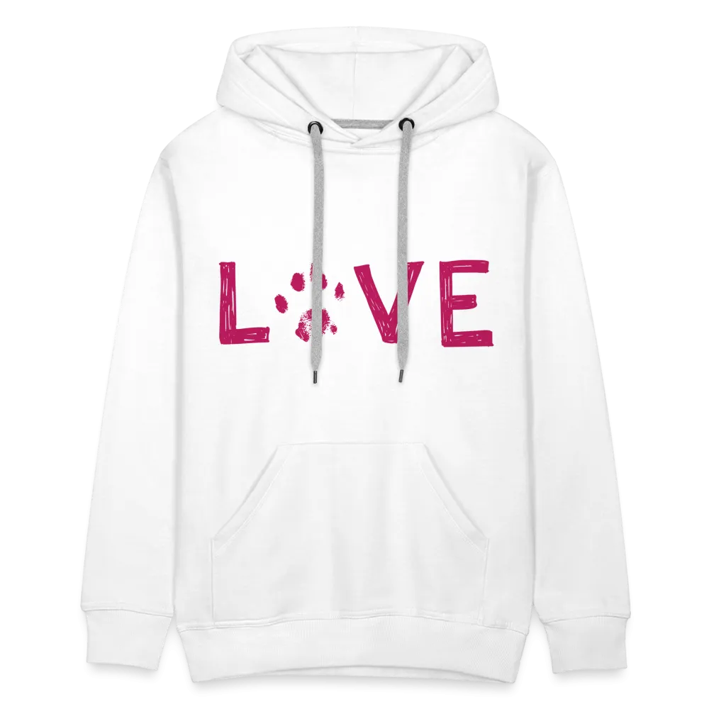 Love Pawprint Classic Premium Hoodie