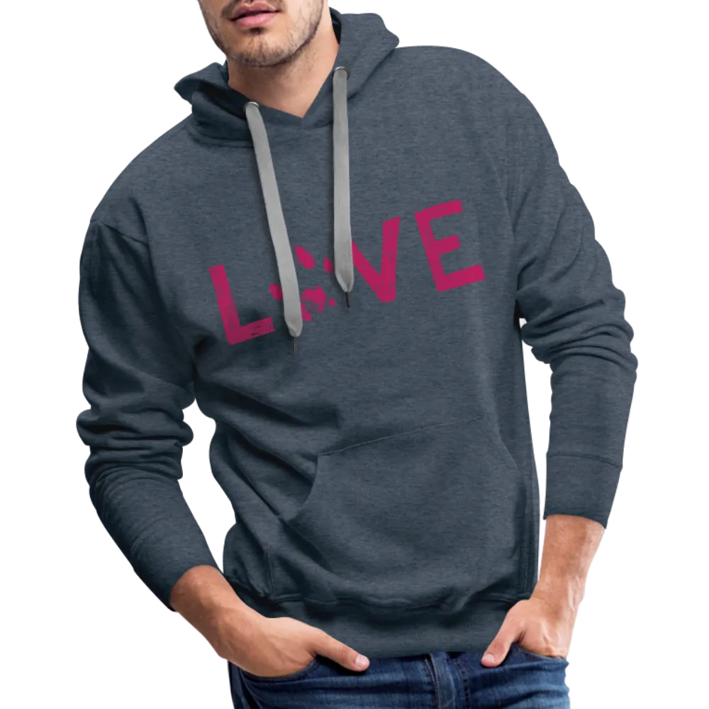 Love Pawprint Classic Premium Hoodie