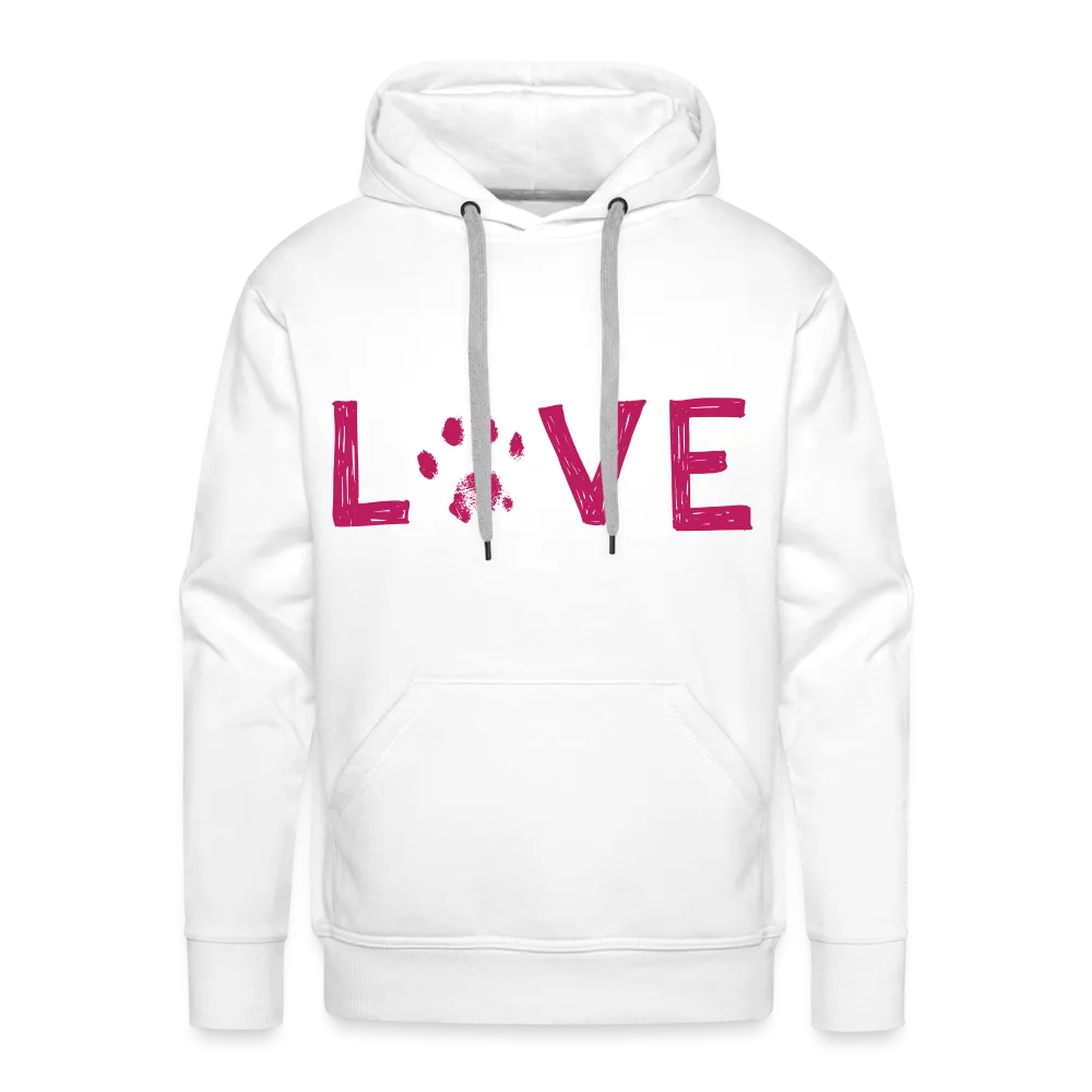 Love Pawprint Classic Premium Hoodie