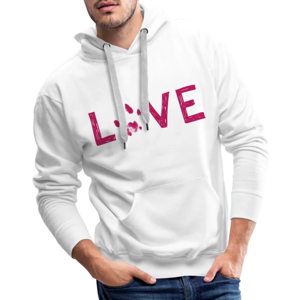 Love Pawprint Classic Premium Hoodie