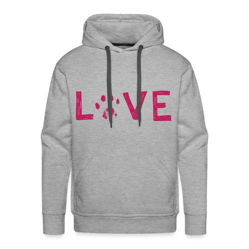 Love Pawprint Classic Premium Hoodie