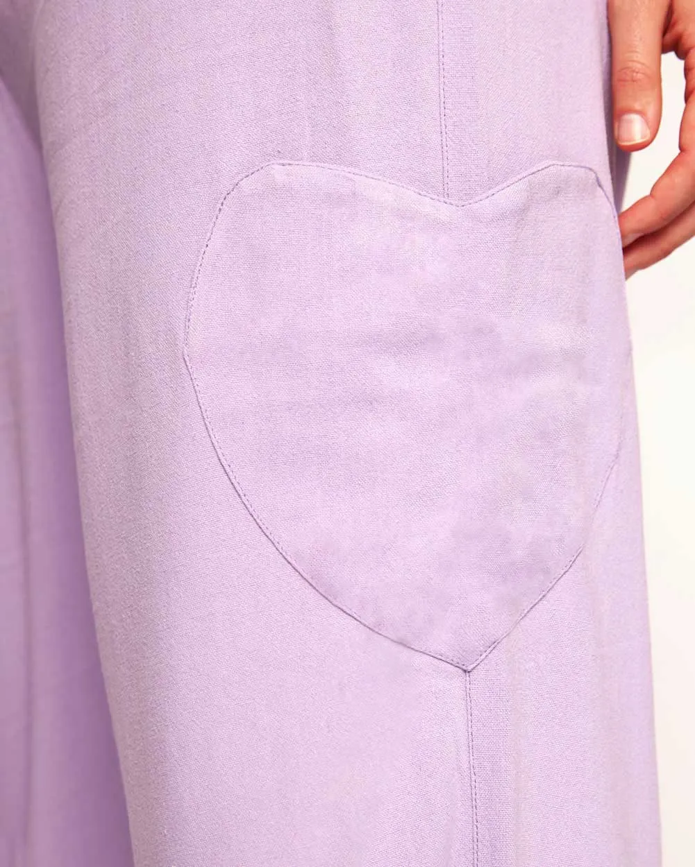 Lover Girl Parachute Pants With Heart Shaped Pockets