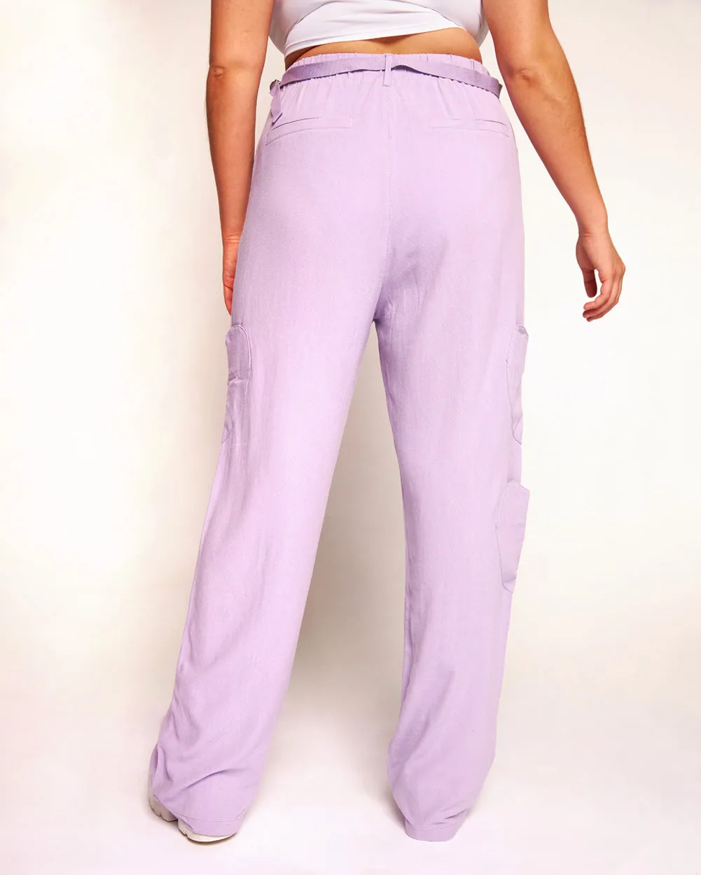 Lover Girl Parachute Pants With Heart Shaped Pockets