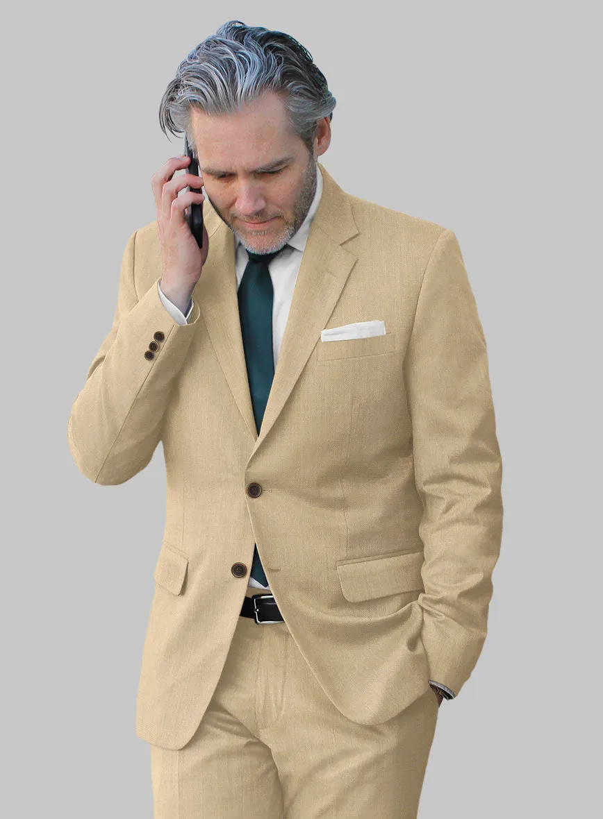 Marco Stretch Tan Wool Suit