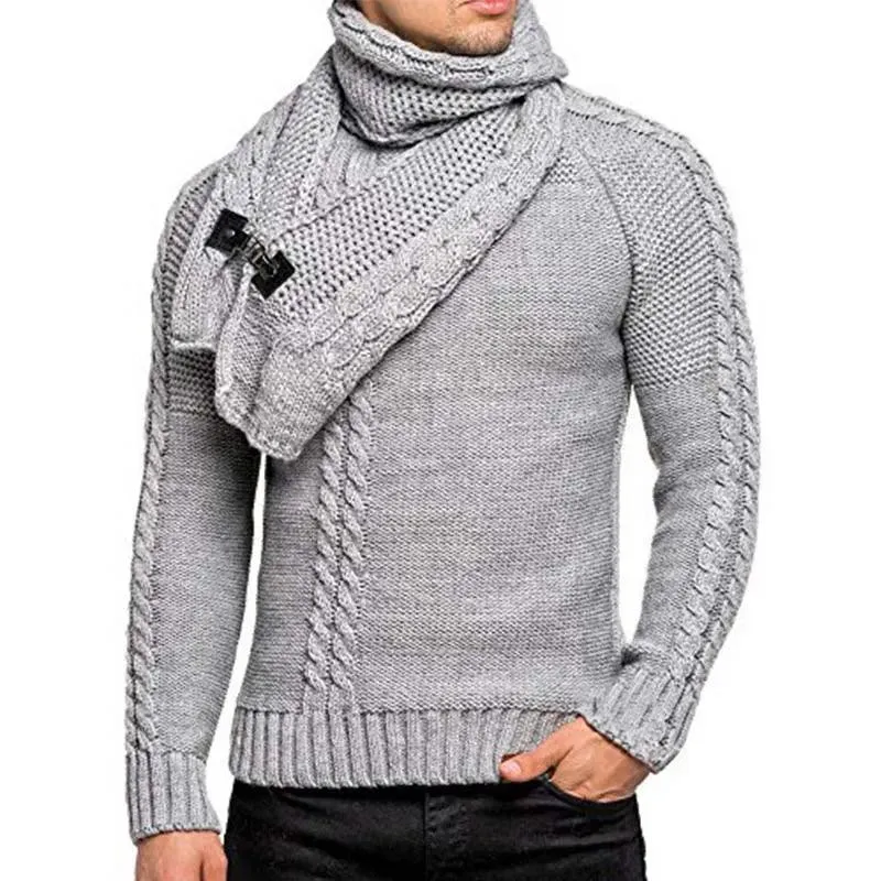 Mens Jumpers Sweaters Autumn Winter Warm Turtleneck knitted Sweater Men Casual Slim Full Sleeve Pullover Men Oversized Knitwear