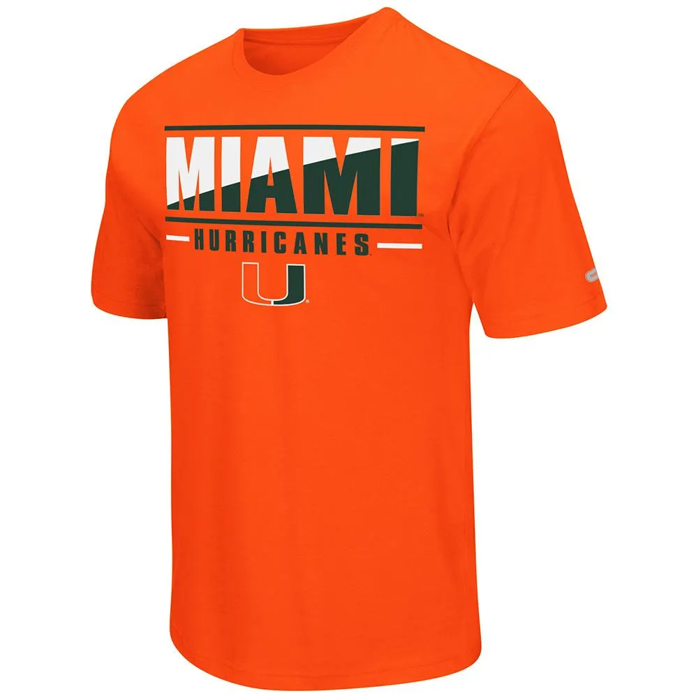 Miami Hurricanes Colosseum Orange Lightweight Breathable Active Workout T-Shirt