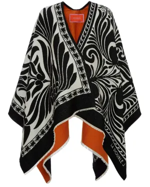 Mix Tiles Reversible Poncho