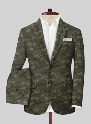 Modern Green Camo Suit