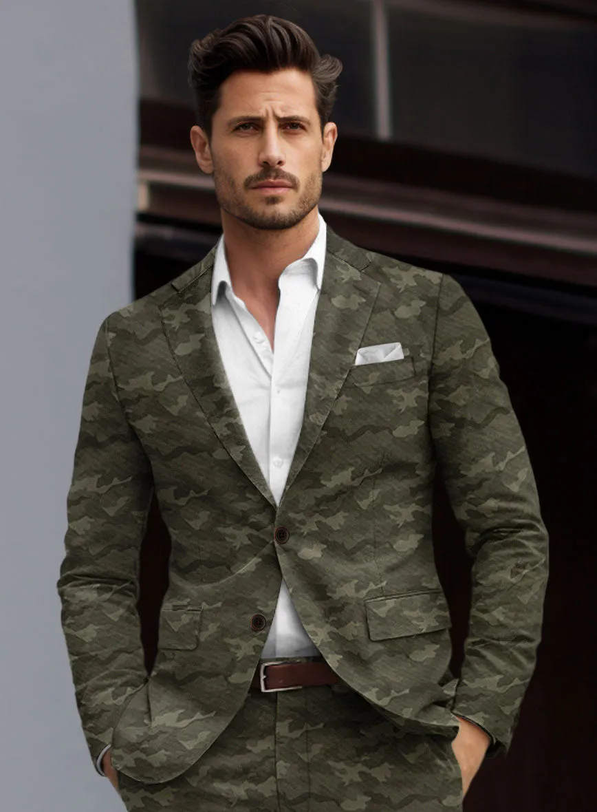 Modern Green Camo Suit