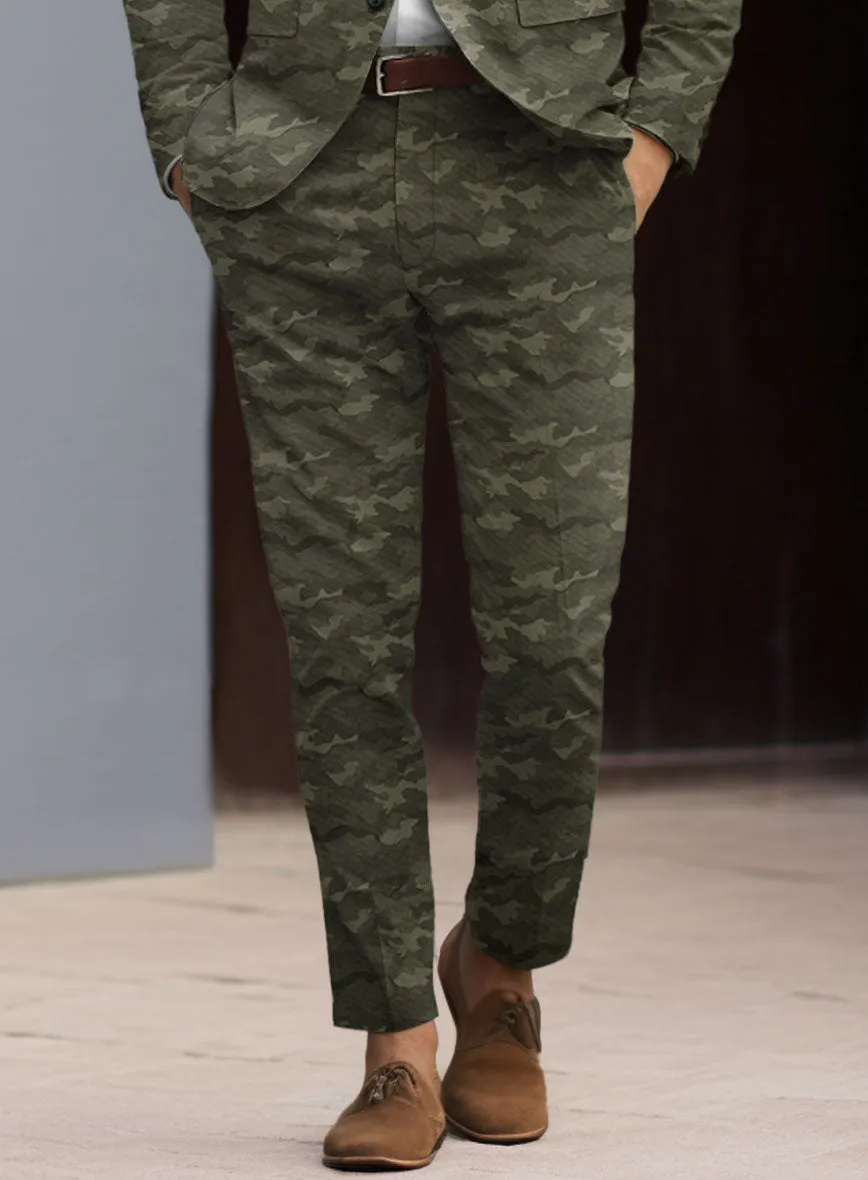 Modern Green Camo Suit