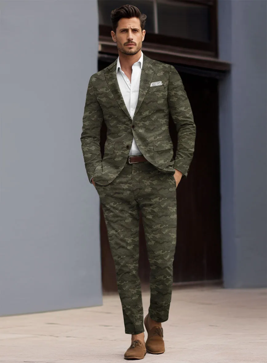 Modern Green Camo Suit