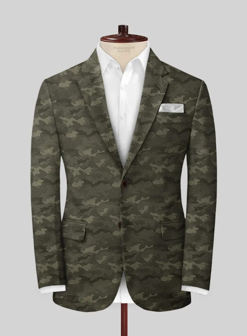 Modern Green Camo Suit