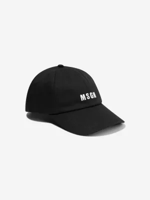 MSGM Kids Logo Cap in Black