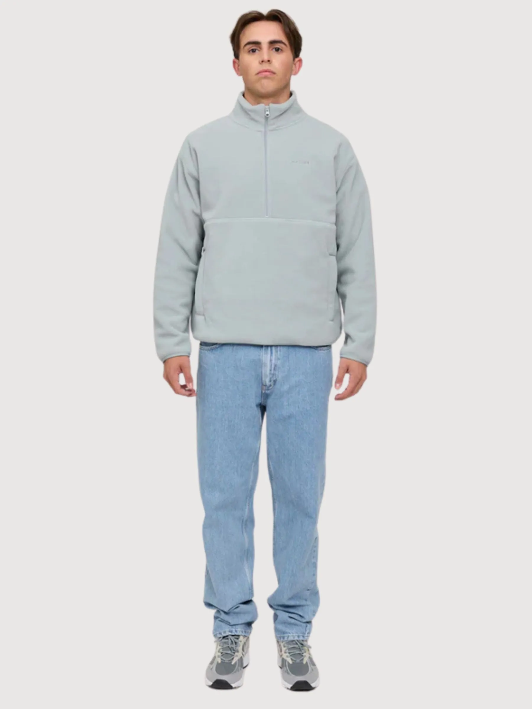 Nash Fleece Men Half Zip ice blue | Mazine