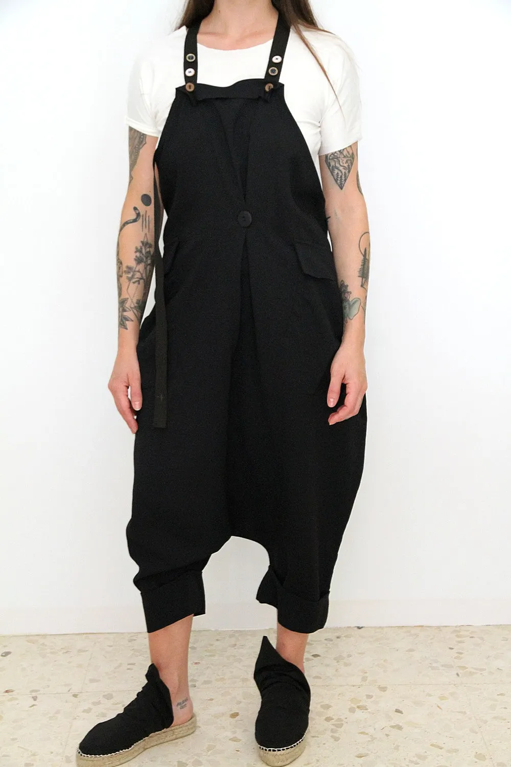 Overalls Magda black unisex