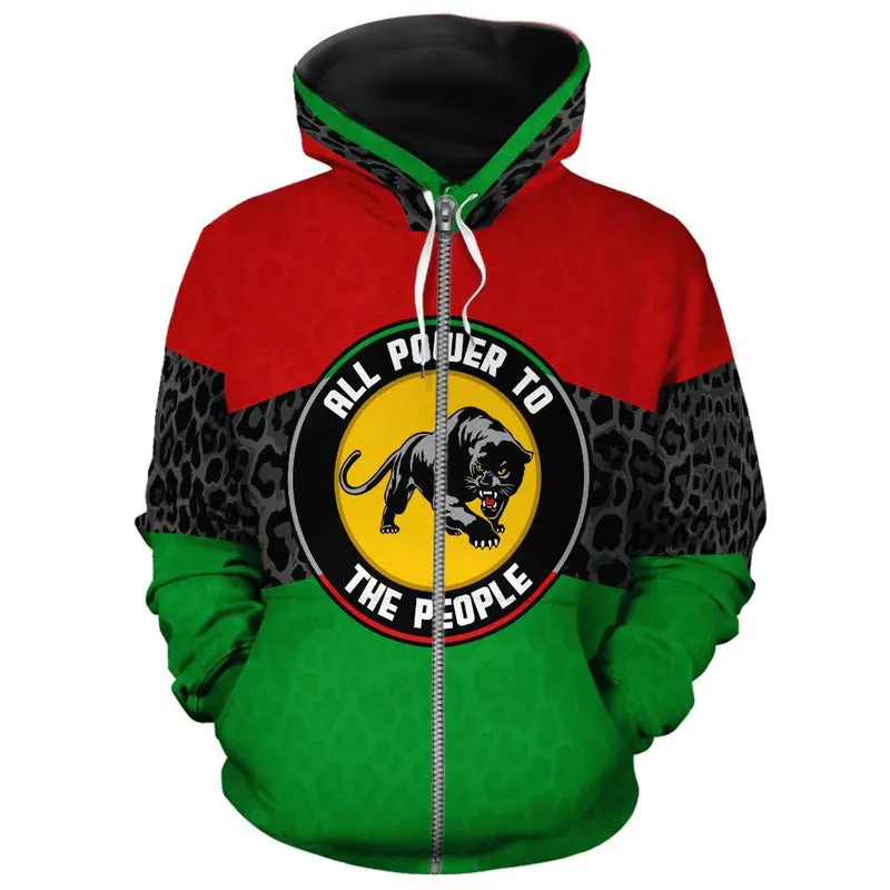 Pan African Panther All-over Hoodie