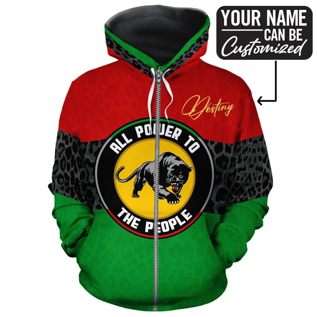 Pan African Panther All-over Hoodie