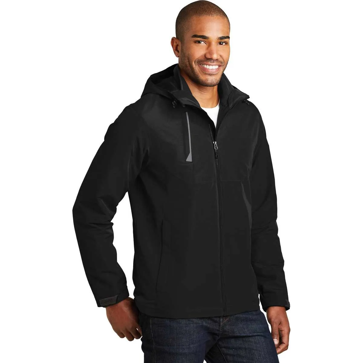 Port Authority Men's Deep Black Merge 3-in-1 Jacket