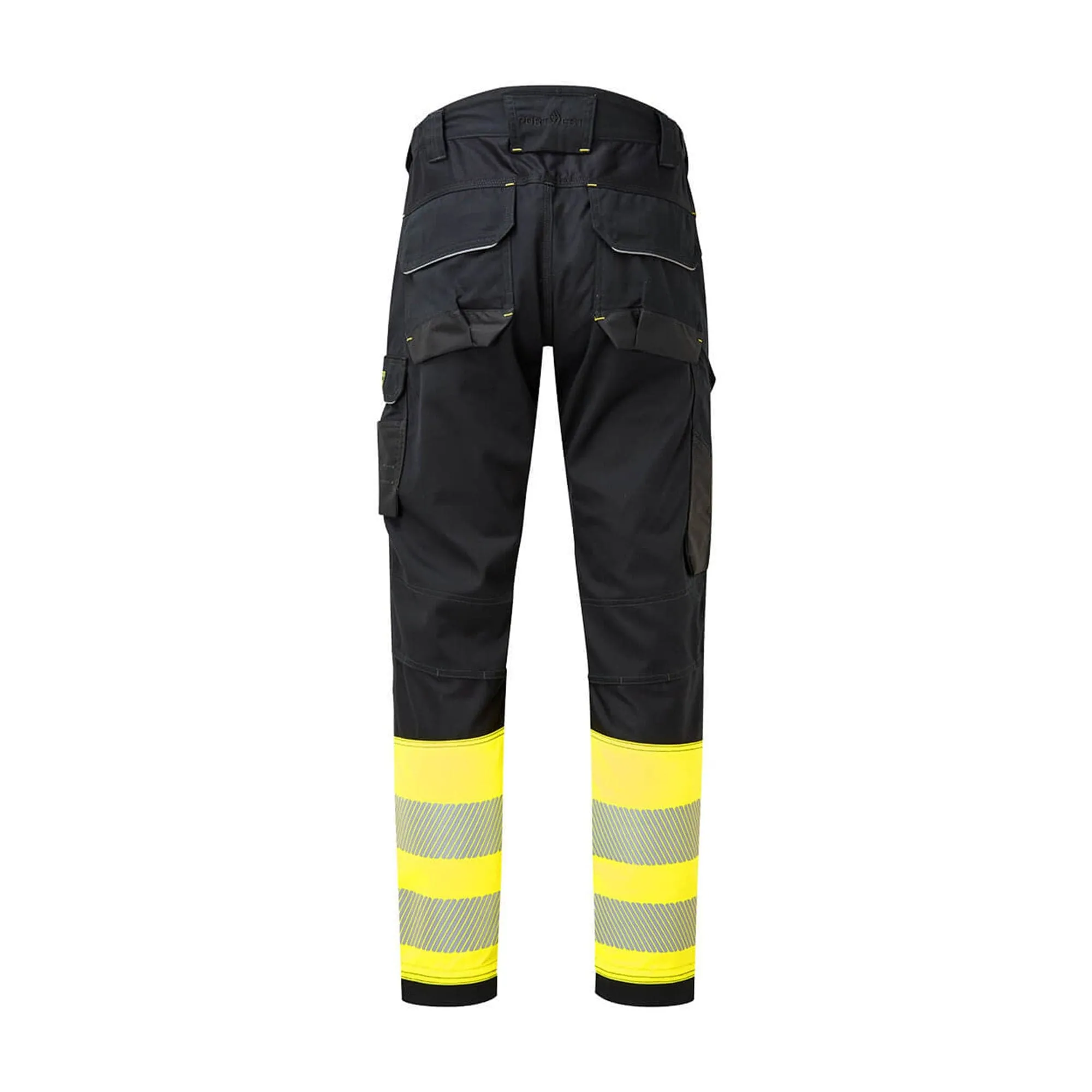 Portwest PW3 Flame Resitant Hi Vis Class 1 Holster Trousers FR416 - Yellow/Black