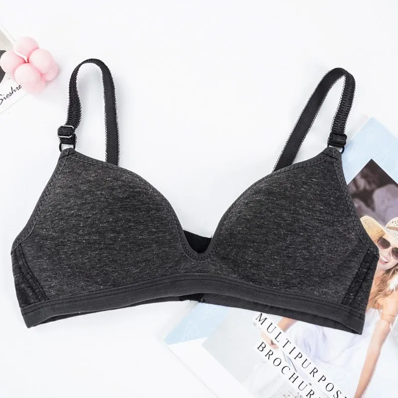 Push Up Bra Gathering Bralette Lingerie Sleep Tops Cotton No Rims Bra Sexy Thin Seamless Intimates Soft Women Bralette Tops