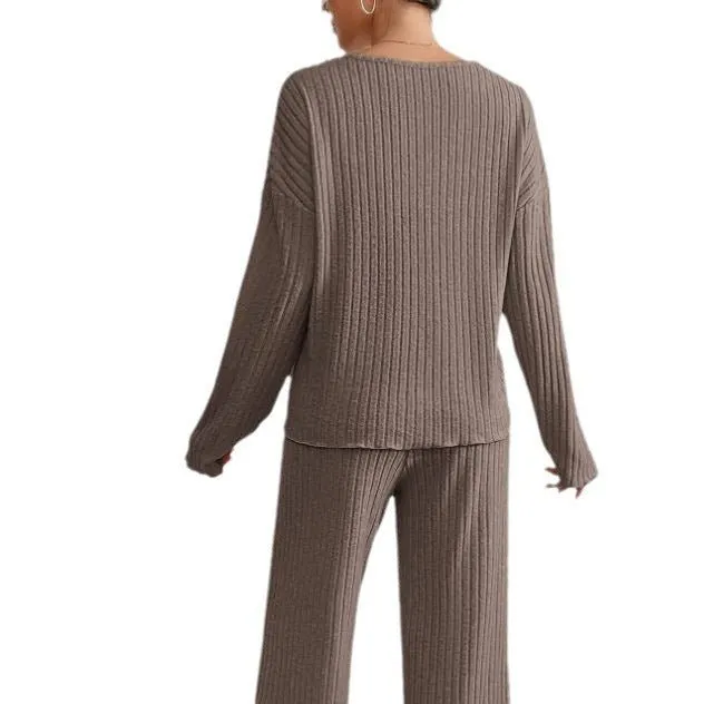 Ribbed Knit Lounge Set