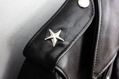 Schott NYC. 613 "1 Star" Black Leather Jacket