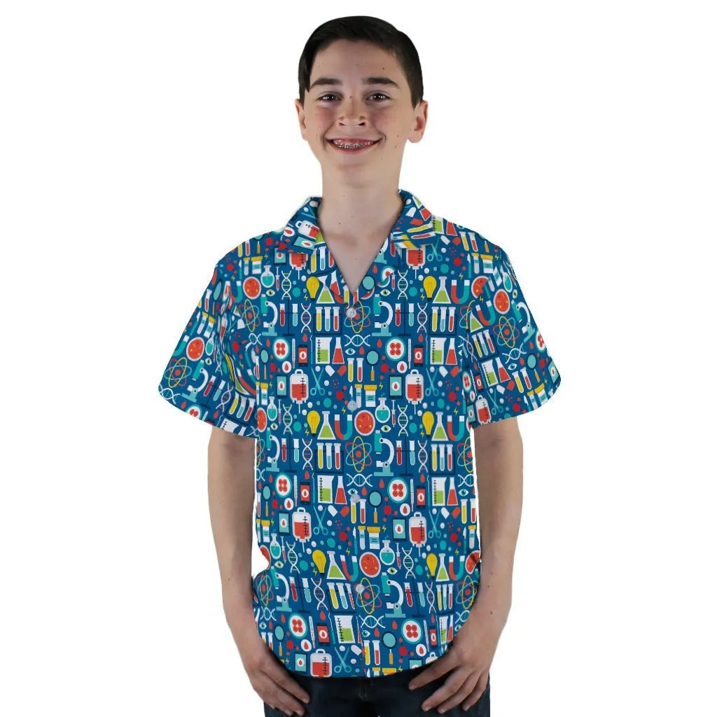 Science Lab Blue Science Youth Hawaiian Shirt