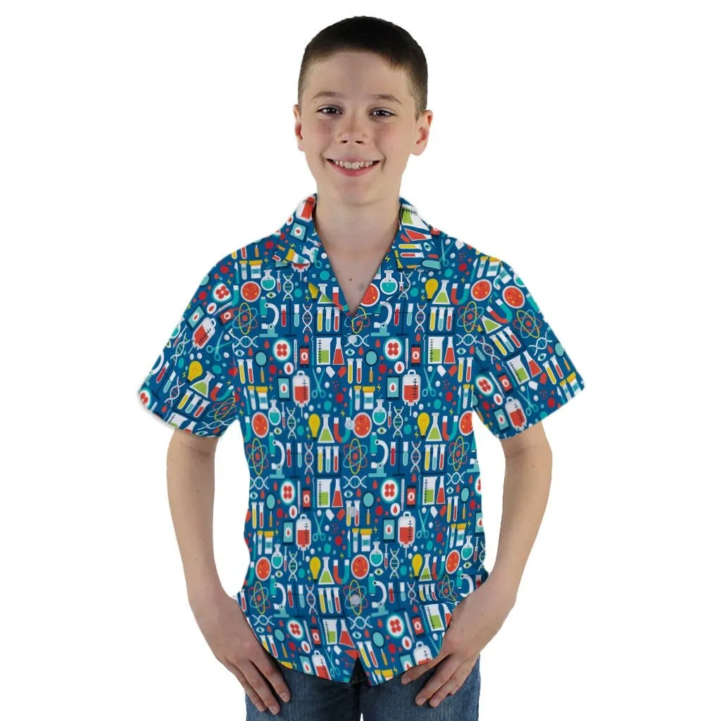 Science Lab Blue Science Youth Hawaiian Shirt