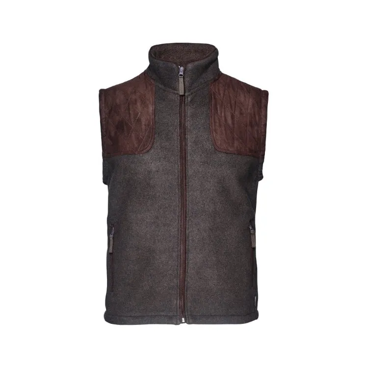 Seeland William II Fleece Waistcoat - Moose Brown